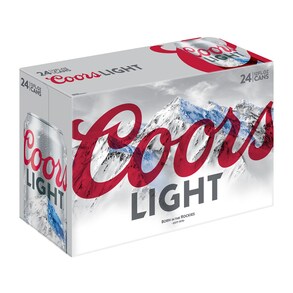 Coors Light Suitcase 24pk 12 oz Cans